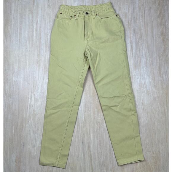 Levi's Pastel Green 512 High Rise Slim Fit Tapered Casual Denim Jeans 28 - Picture 1 of 13